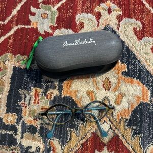 Anne et Valentin Eyeglasses “Artemis” Prescription Blue Tortoise
